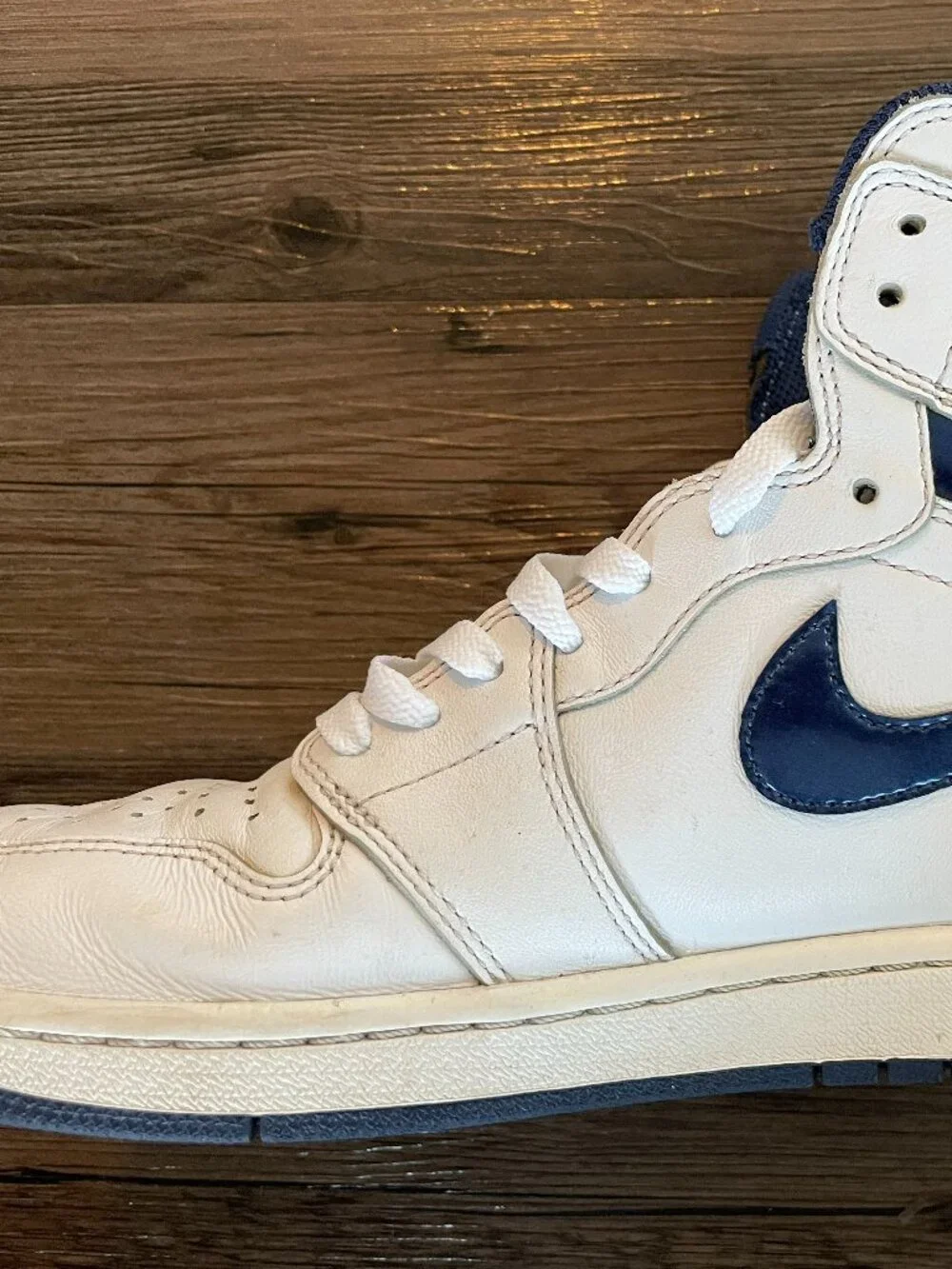 Nike Air Jordan 1 High OG Metallic Navy 2016 555088-106 Size 11.5 Authenticated